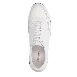 Van Lier Witte leren sneakers^Heren Sneakers