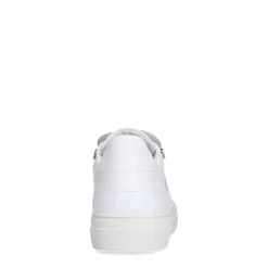 Manfield Witte leren sneakers^Heren Sneakers