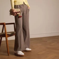 Manfield Witte leren sneakers met leopard details^DAMES Sneakers