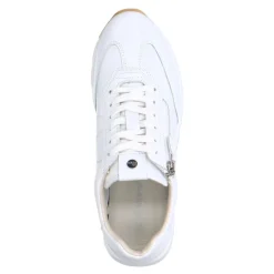 No Stress Witte leren sneakers met rits^DAMES Sneakers