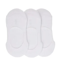 Manfield Witte sneaker sokken (3 paar)^ Sokken