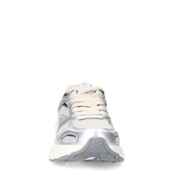 Manfield Zilveren sneakers met mesh details^DAMES Sneakers