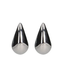 Manfield Zilverkleurige druppel oorbellen M^ Sieraden