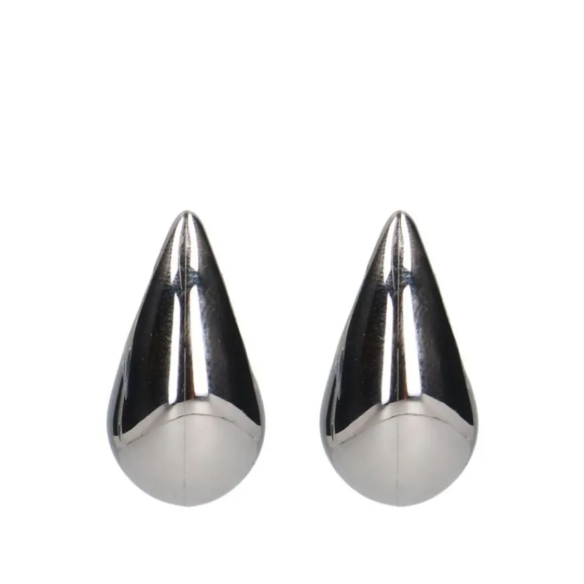 Manfield Zilverkleurige druppel oorbellen M^ Sieraden