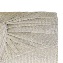 Manfield Zilverkleurige glitter clutch^ Clutches