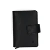 Manfield Zwart leren pasjeshouder^ Portemonnees