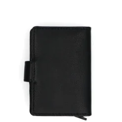 Manfield Zwart leren pasjeshouder^ Portemonnees