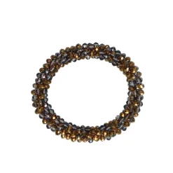 Manfield Zwarte glaskralen armband^ Sieraden