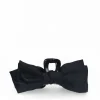 Manfield Zwarte haarklem met strik^ Haaraccessoires