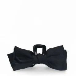 Manfield Zwarte haarklem met strik^ Haaraccessoires