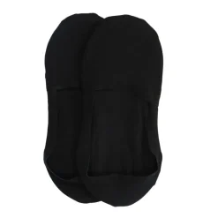 Manfield Zwarte invisible sneaker sokken (2 paar)^ Sokken