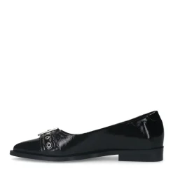 Manfield Zwarte lakleren loafers^DAMES Loafers