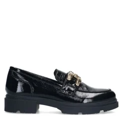 Manfield Zwarte lakleren loafers^DAMES Loafers