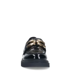 Manfield Zwarte lakleren loafers^DAMES Loafers