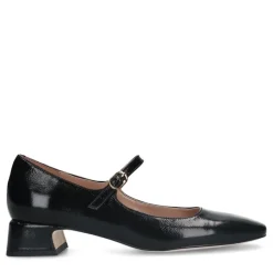 Manfield Zwarte lakleren Mary Jane pumps^DAMES Pumps