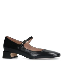 Manfield Zwarte lakleren Mary Jane pumps^DAMES Pumps
