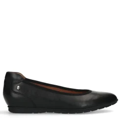 No Stress Zwarte leren ballerina's^DAMES Loafers