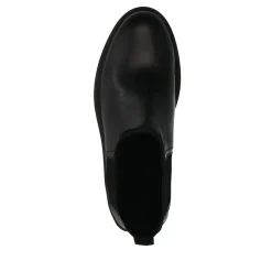 Manfield Zwarte leren chelsea boots^DAMES Enkellaarsjes