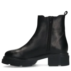 Manfield Zwarte leren chelsea boots^DAMES Enkellaarsjes