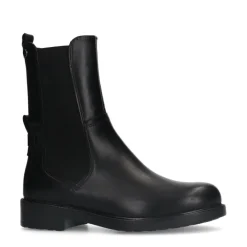 No Stress Zwarte leren chelsea boots^DAMES Enkellaarsjes