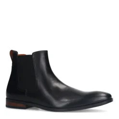 Van Lier Zwarte leren chelsea boots^Heren Boots
