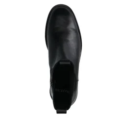 Manfield Zwarte leren chelsea boots^DAMES Enkellaarsjes