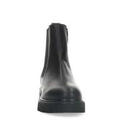 Manfield Zwarte leren chelsea boots^DAMES Enkellaarsjes
