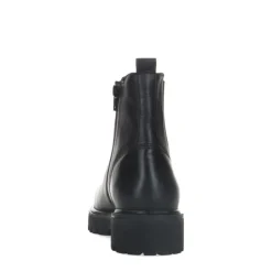 Manfield Zwarte leren chelsea boots^DAMES Enkellaarsjes