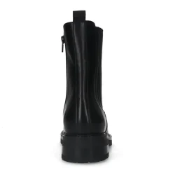 Manfield Zwarte leren chelsea boots^DAMES Enkellaarsjes