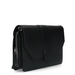 Manfield Zwarte leren clutch^ Clutches