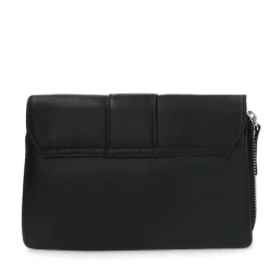 Manfield Zwarte leren clutch^ Clutches