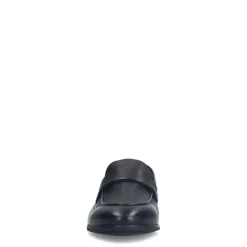 Manfield Zwarte leren loafers^Heren Loafers