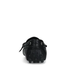 Manfield Zwarte leren loafers^Heren Loafers