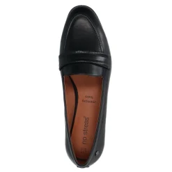 No Stress Zwarte leren loafers^DAMES Loafers