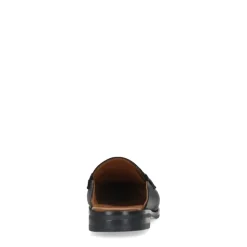 Manfield Zwarte leren muiltjes^DAMES Loafers