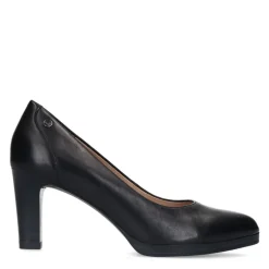 No Stress Zwarte leren pumps^DAMES Pumps