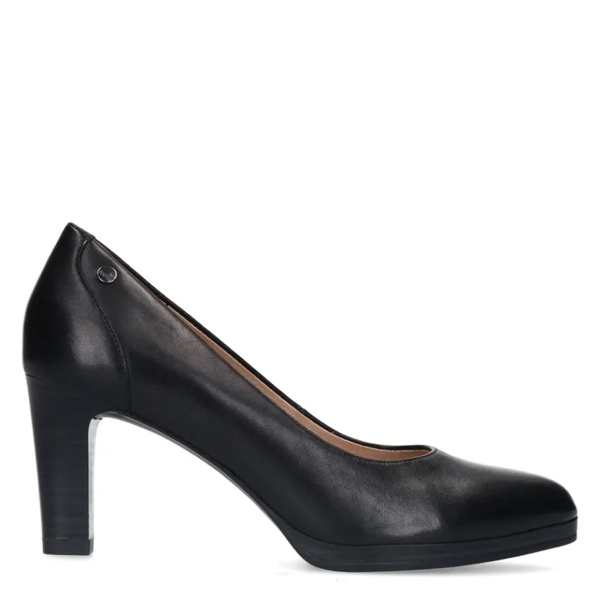 No Stress Zwarte leren pumps^DAMES Pumps