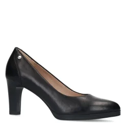 No Stress Zwarte leren pumps^DAMES Pumps
