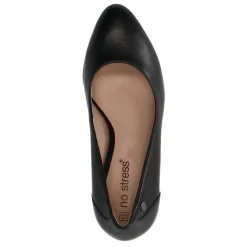No Stress Zwarte leren pumps^DAMES Pumps