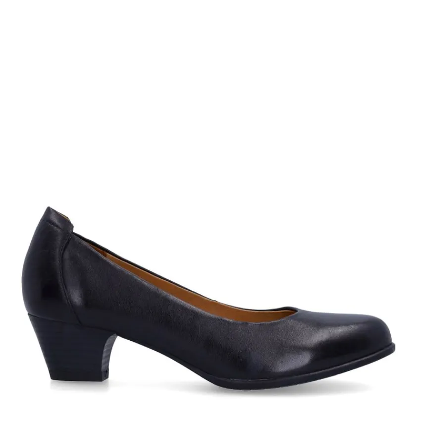 No Stress Zwarte leren pumps^DAMES Pumps