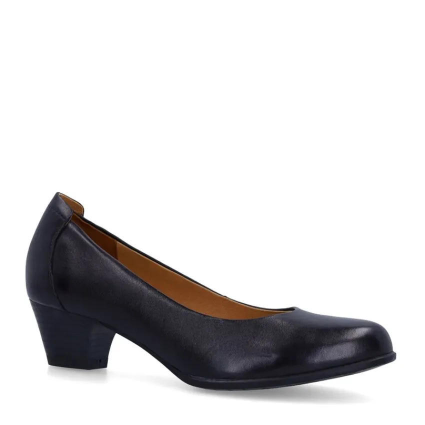 No Stress Zwarte leren pumps^DAMES Pumps