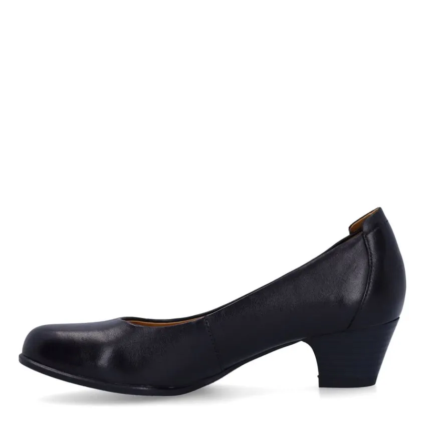 No Stress Zwarte leren pumps^DAMES Pumps