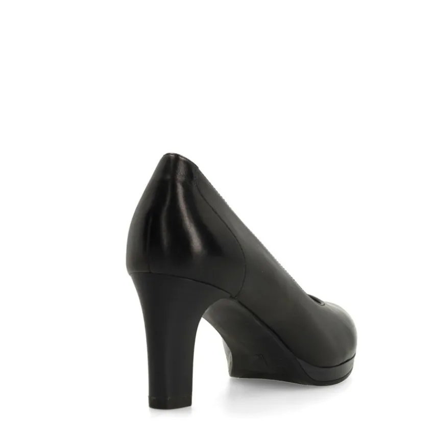 No Stress Zwarte leren pumps^DAMES Pumps