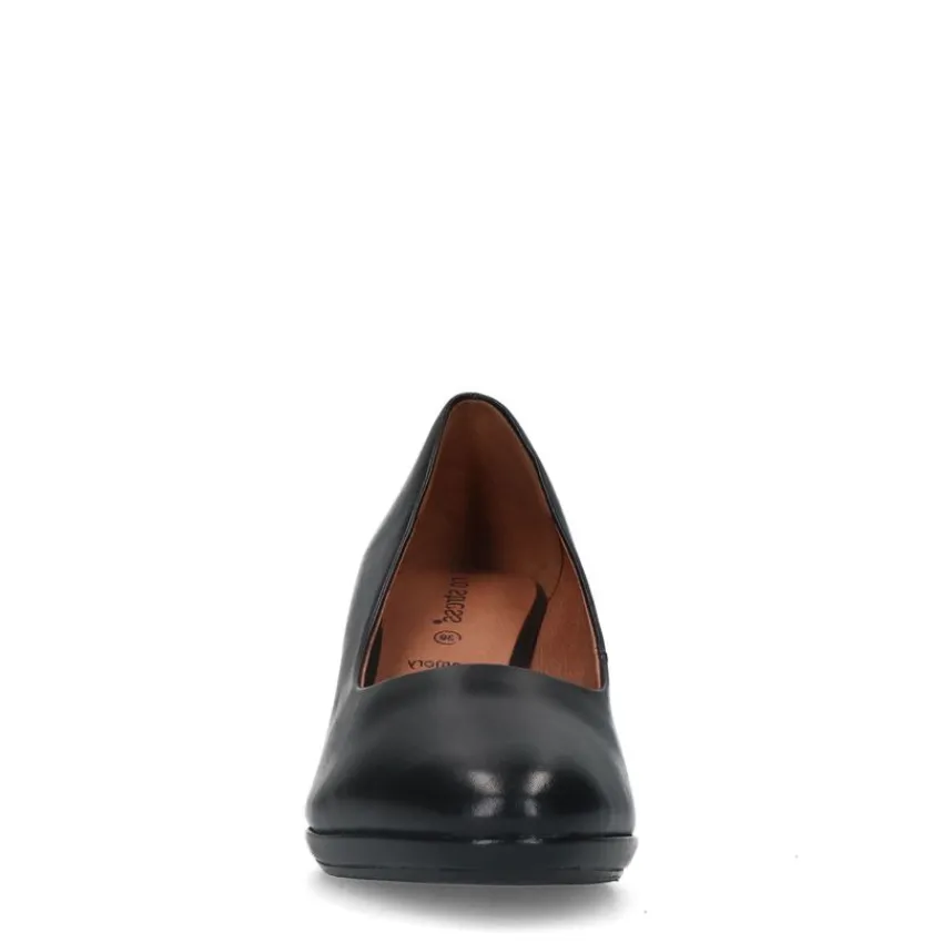 No Stress Zwarte leren pumps^DAMES Pumps