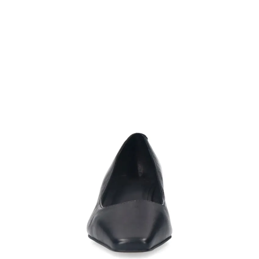 Manfield Zwarte leren pumps^DAMES Pumps