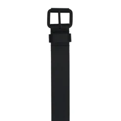 Manfield Zwarte leren riem^ Riemen