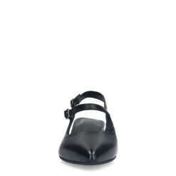 No Stress Zwarte leren slingbacks^DAMES Pumps|Slingbacks