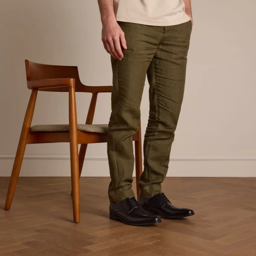 Van Lier Zwarte leren veterschoenen^Heren Veterschoenen