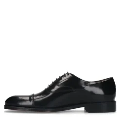 Heritage Zwarte leren veterschoenen^Heren Veterschoenen