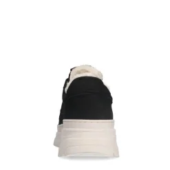 Manfield Zwarte nubuck sneakers^DAMES Sneakers